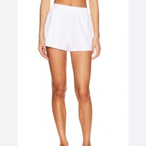 Revolve LNA High Waist White Shorts